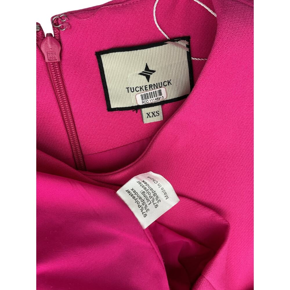 Tuckernuck Feather Trimmed Fuchsia Mary Dress Size XXS - Picture 4 of 5
